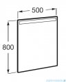Roca Eidos lustro łazienkowe Led 50x80cm A812354000