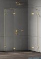 New Trendy Eventa Gold Shine kabina prysznicowa prostokątna 150x90x200 cm prawa przejrzyste Złoty połysk EXK-4785