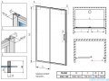 Radaway Premium Pro Dwj drzwi wnękowe 160 lewe szkło przejrzyste 1014160-01-01L