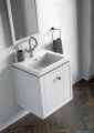 Oristo Montebianco lustro w ramie 60x80cm biały mat OR47-L-RAOO-60-2