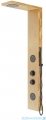 Corsan Balti panel prysznicowy z termostatem czarny drewno bambusowe B-001TBL