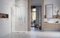 Radaway Furo Kdj Brushed Nickel kabina 110x80cm lewa szczotkowany nikiel 10104572-91-01L/10110530-01-01/10113080-01-01