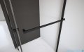 Radaway Nes 8 Black Dws I drzwi wnękowe 130cm lewe czarny mat/szkło przejrzyste 10078110-54-01L/10078113-01-01