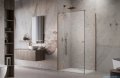 Radaway Essenza Kdj Brushed Copper kabina 120x100cm lewa szczotkowana miedź 1385042-93-01L/1384052-01-01