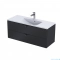 Oristo Siena szafka z umywalką 120x50x46 czarny mat OR45-SD2S-120-8/UME-AM-120-92-C