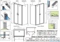Radaway Nes 8 Black DWD+S kabina 80x70cm czarny mat/szkło przejrzyste 10081180-54-01/10080070-54-01
