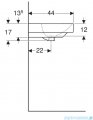 Geberit Smyle Square Umywalka 55x44cm KeraTect 500.259.01.8
