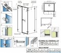Radaway Arta Kds II kabina 130x90cm lewa szkło przejrzyste 386522-03-01R+1386106-03-01+386111-03-01
