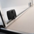 Radaway Furo Black SL kabina Walk-in 110x200cm prawa czarny mat/szkło przejrzyste 10306588-54-01R/10110544-01-01