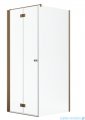 Radaway Nes Kdj B Brushed Copper kabina 80x90cm lewa szczotkowana miedź 10025080-93-01L/10039090-01-01