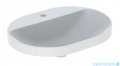 Geberit VariForm Umywalka owalna z półką z otworem na baterię, bez przelewu 60x45cm 500.734.01.2