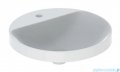 Geberit VariForm Umywalka okrągła z półką z otworem na baterię 48cm KeraTect 500.706.00.2