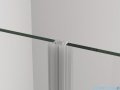 SanSwiss Cadura White Line drzwi wahadłowe 80cm dwuczęściowe profile biały mat CA2C0800907