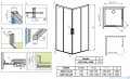 Radaway Idea White Kdd kabina 70x120cm szkło przejrzyste 387065-04-01L/387064-04-01R