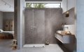 Radaway Furo Brushed Nickel kabina Walk-in 140x200cm lewa szczotkowany nikiel 10106738-91-01L/10110694-01-01