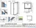 Radaway Essenza New Black Kdj kabina 90x120cm prawa szkło przejrzyste 385044-54-01R/384054-54-01