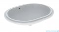 Geberit VariForm Umywalka owalna z przelewem 62,5x49cm szkliwiony spód KeraTect 500.757.00.2