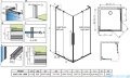 Radaway Furo SL Gold KDD kabina 110x80cm złoty połysk/szkło przejrzyste 10305110-09-01L/10305080-09-01R