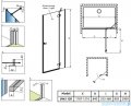 Radaway Essenza Brushed Nickel Dwj drzwi wnękowe 120cm prawe szczotkowany nikiel/szkło przejrzyste 1385016-91-01R