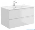 Oltens Vernal szafka 80 cm podumywalkowa wisząca biały połysk 60003000
