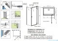 Radaway Essenza 8 Brushed GunMetal Kdj kabina 90x120cm prawa szczotkowany grafit 10480612-01-01R/10470237-92-01R/10113120-01-01