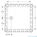 Geberit Panel do prysznica bezbrodzikowego Setaplano 80x80 154.260.11.1