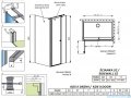 Radaway Eos KDS II kabina prysznicowa 110x90 prawa przejrzyste 13799483-01R/13799431-01