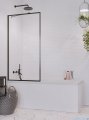 Radaway Idea Black Pnj Frame parawan nawannowy 90cm L/P industrialny, loft