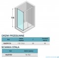 Novellini Kali PH+FH kabina 120x80 profile czarne KALIPH116-1H/KALIFH78-1H