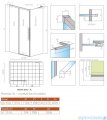 Radaway Idea 8 QL XL Kdj kabina 110x70cm lewa szkło przejrzyste 10560567-01-01L/10570522-01-01/10580070-01-01R