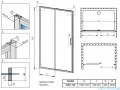 Radaway Premium Pro Dwj drzwi wnękowe 120 lewe szkło przejrzyste 1014120-01-01L