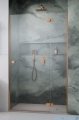Radaway Essenza Brushed Copper Dwj drzwi wnękowe 110cm prawe szczotkowana miedź/szkło przejrzyste 1385015-93-01R