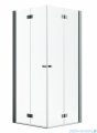 Radaway Nes Kdd B Brushed GunMetal kabina 100x80cm szczotkowany grafit 10024100-92-01L/10024080-92-01R