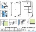 Radaway Essenza Pro Brushed GunMetal Kdj kabina 90x90cm prawa szczotkowany grafit 10097090-92-01R/10098090-01-01