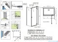 Radaway Essenza 8 Black Kdj kabina 100x80cm prawa czarny mat/szkło przejrzyste 10480612-01-01R/10470337-54-01R/10113080-01-01