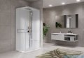 Novellini Glax 2 2.0 kabina z hydromasażem hydro plus 100x100 srebrna G22A100M1L-1BB
