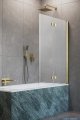 Radaway Nes Pnd I Brushed Gold parawan nawannowy 140cm prawy szczotkowane złoto  10010140-99-01R
