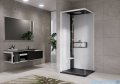 Novellini Glax 2 2.0 kabina z hydromasażem hydro plus 90x90 lewa czarna G22GF99SM1L-1HU