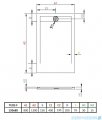 Radaway Teos F brodzik 130x80cm antracyt HTF13080-64