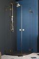 Radaway Essenza Pro Gold Pdd kabina 100x90cm złoty połysk/szkło przejrzyste 10095100-09-01L/10095090-09-01R