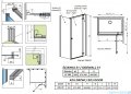 Radaway Essenza 8 Kdj kabina 90x100cm prawa szkło przejrzyste 10480612-01-01R/10470237-01-01R/10113100-01-01