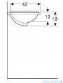 Geberit VariForm Umywalka owalna bez przelewu 49,5x42cm 500.750.01.2