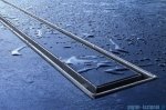 Tece Ruszt prosty Plate ze stali nierdzewnej Tecedrainline do wypełnienia płytkami 80 cm połysk 6.008.70