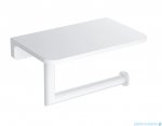 Omnires Modern Project uchwyt na papier toaletowy z półką biały mat MP60511WM