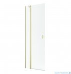 Radaway Nes KDD II Brushed Light Gold kabina walk-in 100cm lewa szczotkowane jasne złoto szkło przejrzyste 10031100-98-01L
