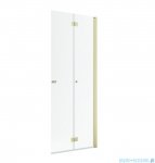 Radaway Nes 6 KDD B Brushed Light Gold kabina walk-in 100cm prawa szczotkowane jasne złoto szkło przejrzyste 10024100-98-01R