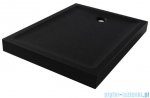 New Trendy Mild Stone Brodzik akrylowy prostokątny 70x100x11,5 cm czarny B-0566