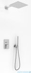 Kohlman Saxo zestaw prysznicowy z deszczownicą kwadratową 30x30 cm chrom QW210SQ30
