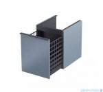 Oristo Etna szafka niska z koszem 40x50x45cm Szaroniebieski Mat OR52-SN1S-40-16