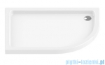 New Trendy Maxima Ultra brodzik asymetryczny posadzkowy na podstawie styropianowej lewy 100x80 B-0146/L